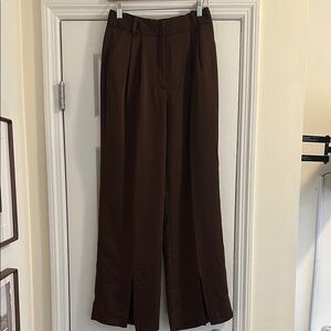 Favorite Daughter Chocolate Brown Trousers